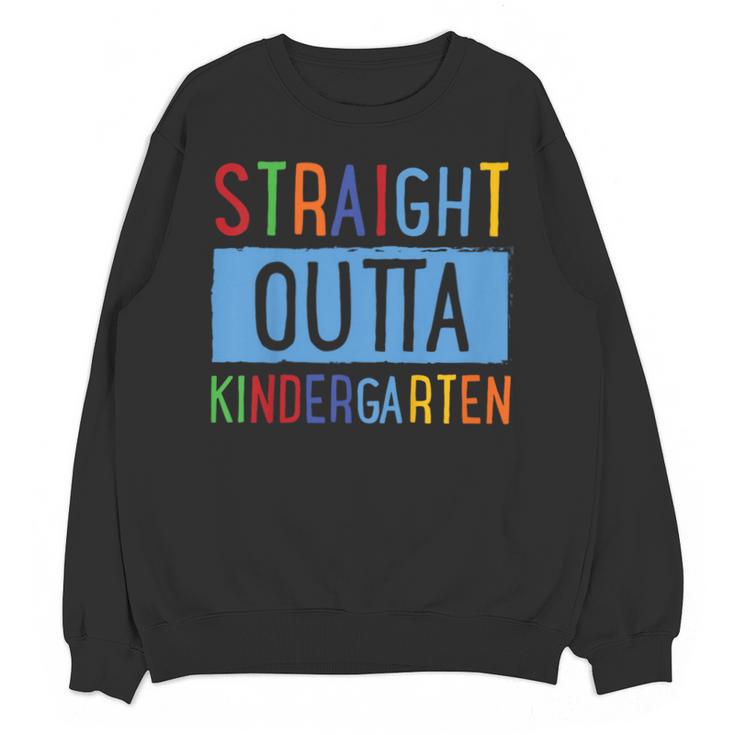 Kids STRAIGHT OUTTA KINDERGARTEN T-SHIRT FUNNY GRADUATION GIFT Unisex Sweatshirt