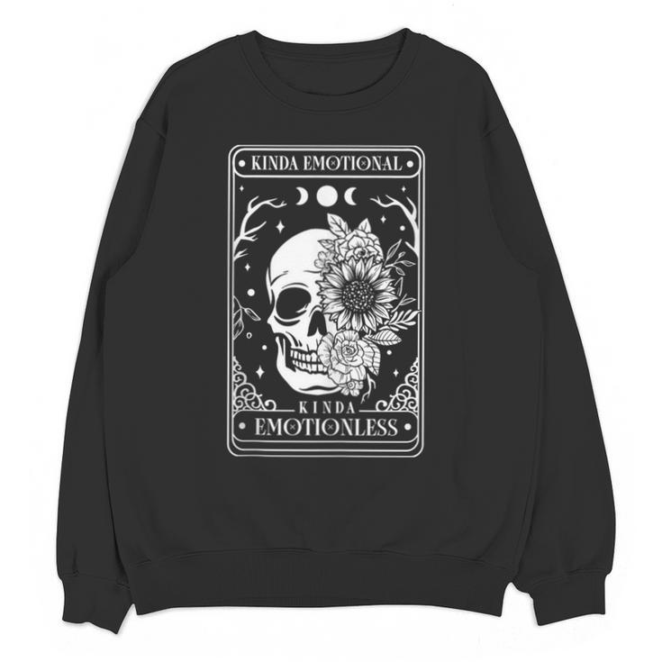 Kinda Emotional Kinda Emotionless Tarot Card Introvert Unisex Sweatshirt