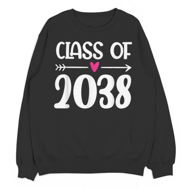 Kindergarten Class Of 2038 First Day School Graduation Girls Unisex Sweatshirt