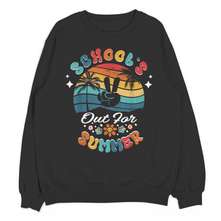 Last Day Of School Groovy Graduation School's Out For Summer Unisex Sweatshirt