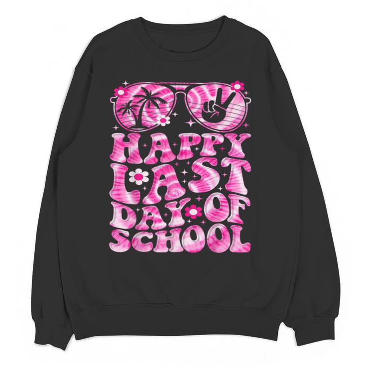 Last Day Of School Teacher Students School Graduation Groovy Unisex Sweatshirt