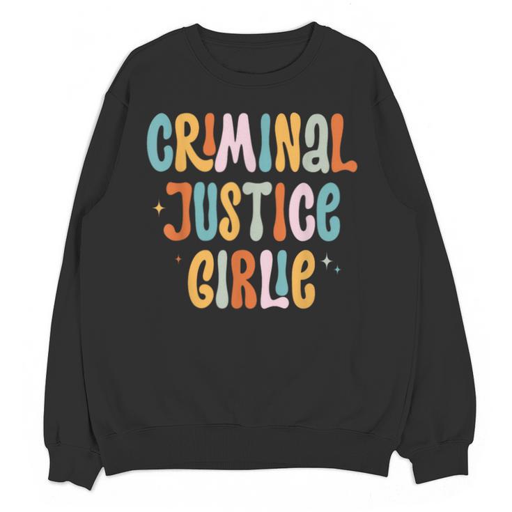 Lawyer True Crime Lover Addict Graduation Apparel Criminal Justice Girlie Major Degree Future Detective Unisex Sweatshirt