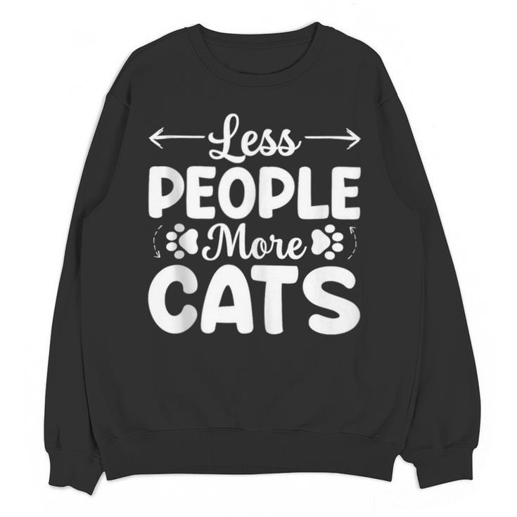Less People More Cats Introvert's Dream Tee Unisex Sweatshirt