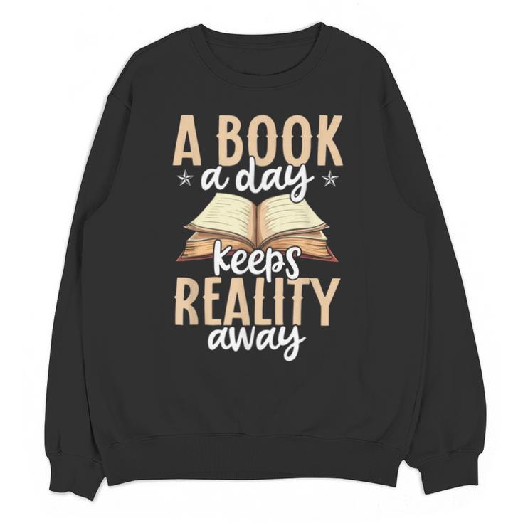 Librarian A Book A Day For Book Lover Reading Library Unisex Sweatshirt