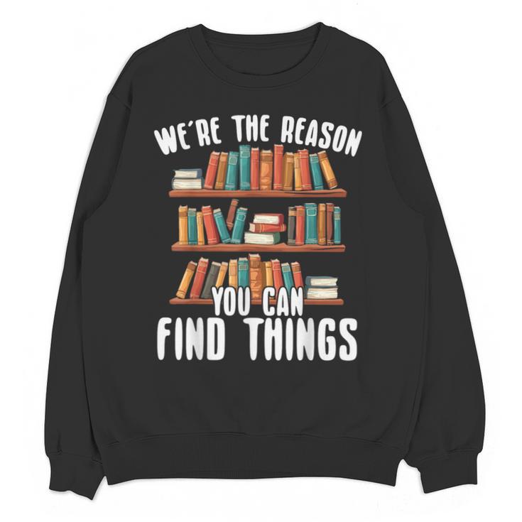 Librarian Reading Books Lover Library Unisex Sweatshirt
