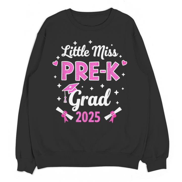Little Miss Pre-K Grad 2025 Coquette Preschool Graduation Unisex Sweatshirt