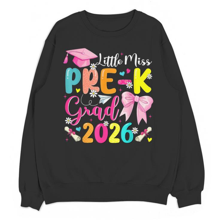 Little Miss Pre-K Grad 2026 Preschool Graduation Kids Girls Unisex Sweatshirt