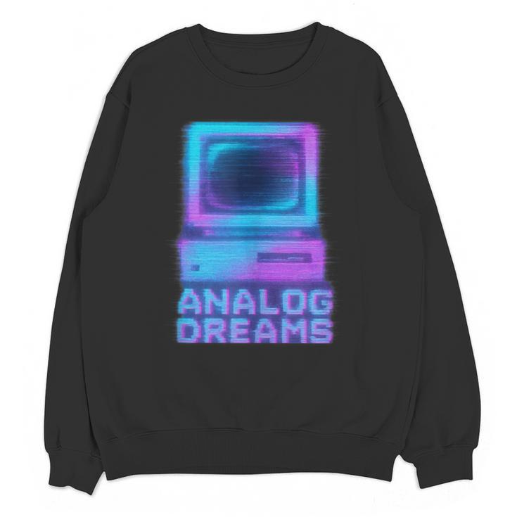 Lofi Reverie Analog Dreams Pixel 90s Desktop VHS Nostalgia Unisex Sweatshirt
