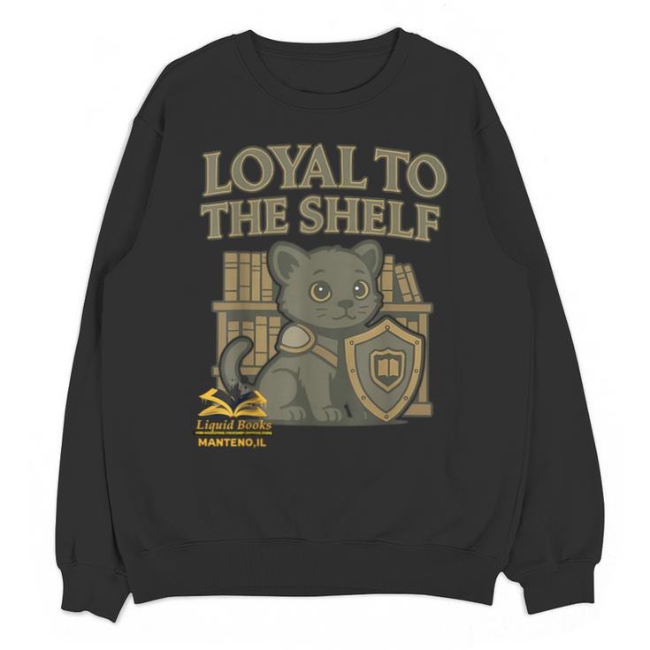 Loyal To The Shelf Knight Panther Book Lover Unisex Sweatshirt