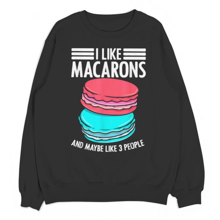 Macaroons Dessert Antisocial Introvert Pastries Food Lover Unisex Sweatshirt