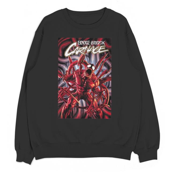 Marvel Spider-Man Eddie Brock Carnage Comic Book Cover Unisex Sweatshirt