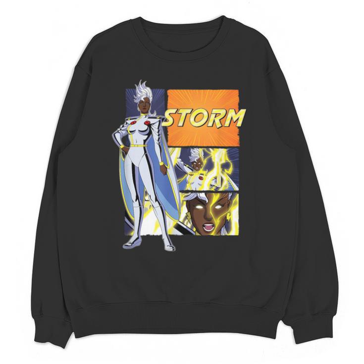 Marvel X-Men '97 Storm Vintage Classic Comic Book Panels Unisex Sweatshirt