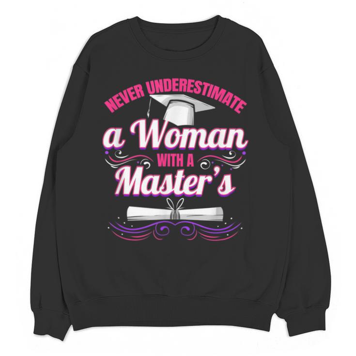 Master University Degree Master Graduation Party Girl Unisex Sweatshirt