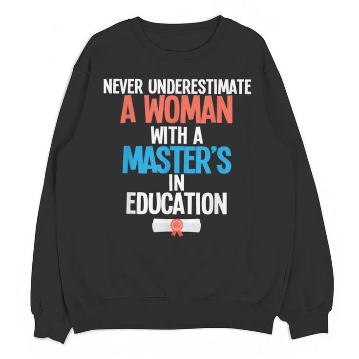 Masters In Education Degree Graduation Women MeD Unisex Sweatshirt