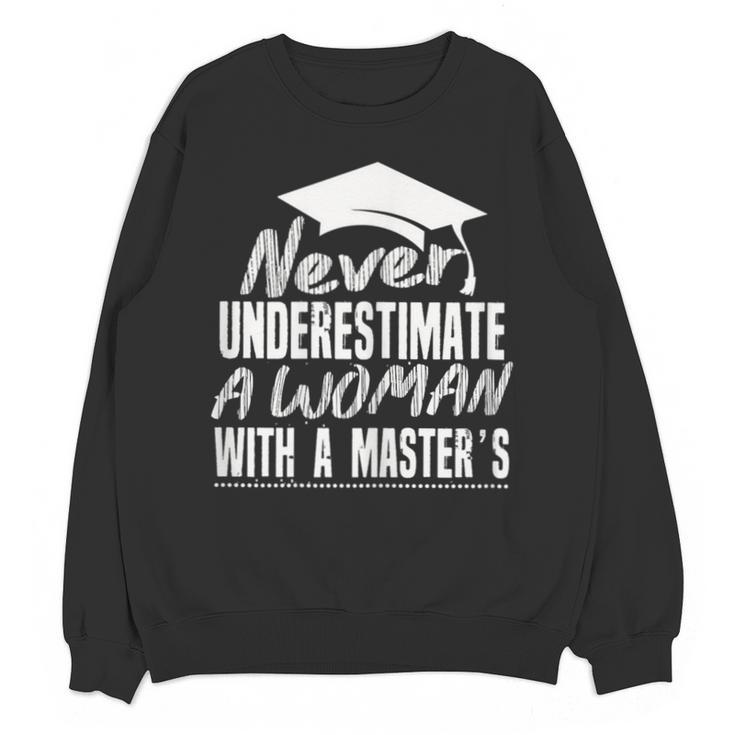 Master's Graduation Shirt For Women With Masters Degree Unisex Sweatshirt