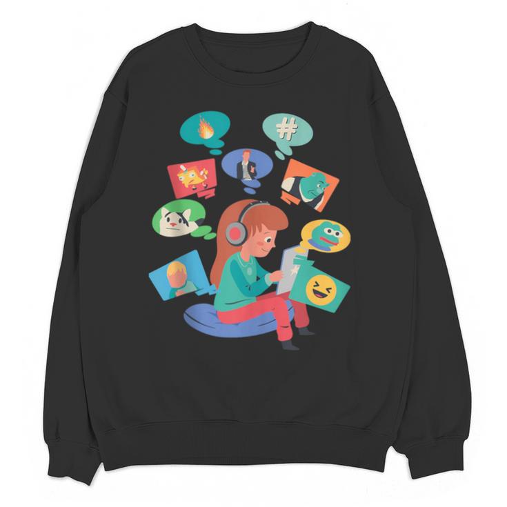 Memes Speak Louder Introvert Anti People Meme Lovers Quiet Unisex Sweatshirt