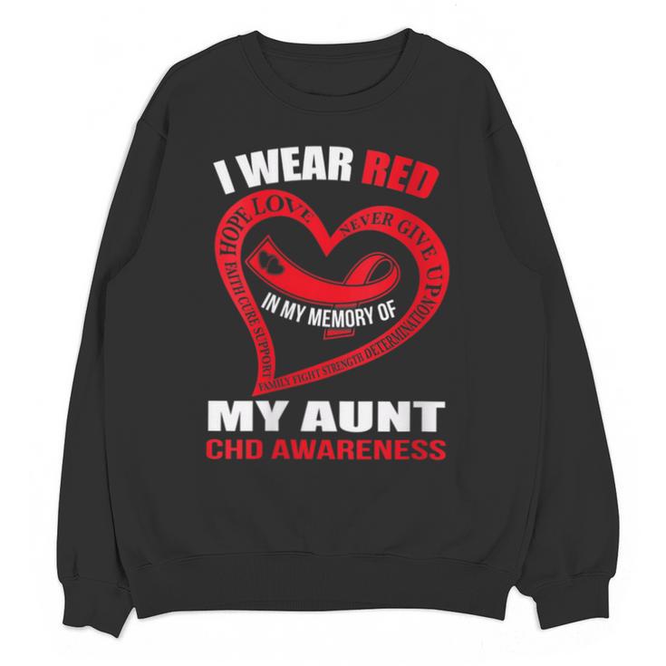 In My Memory Of My Aunt CHD AWARENESS Unisex Sweatshirt
