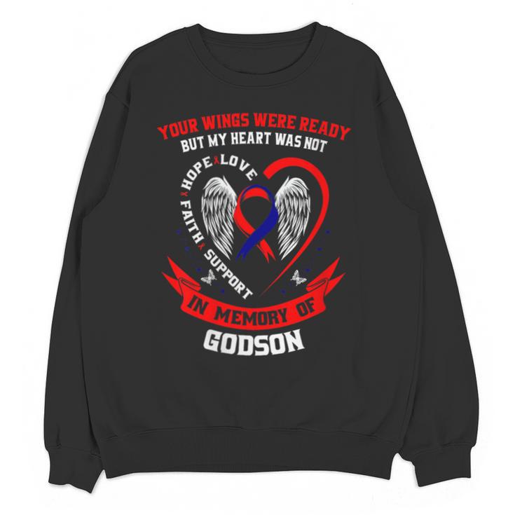 In Memory Godson CHD Heart Disease Awareness Memorial Unisex Sweatshirt
