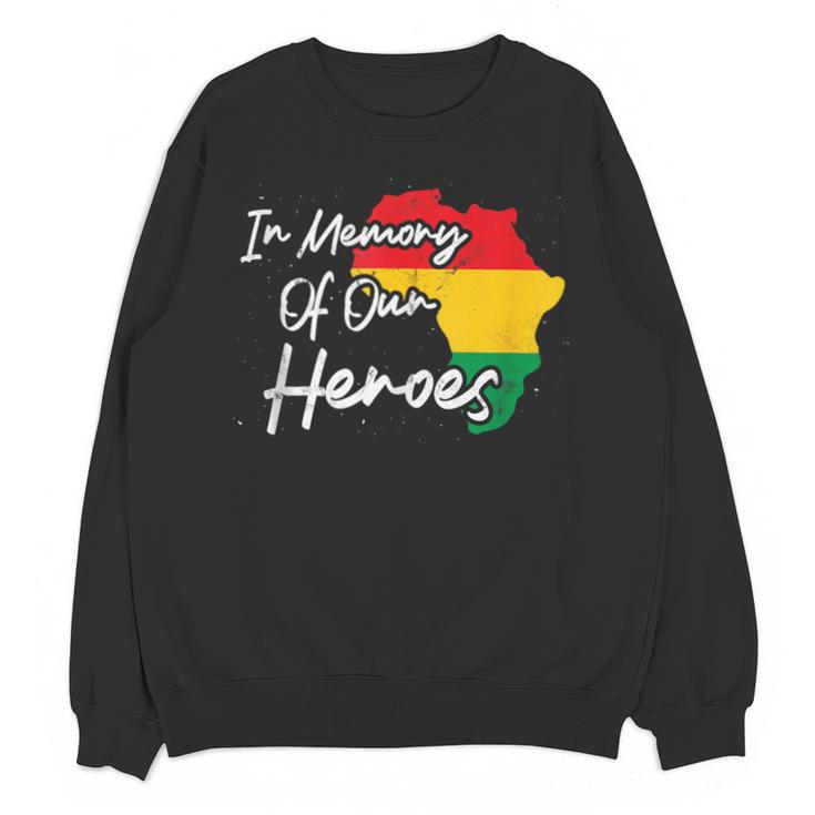 In Memory Of Our Heroes Pride Juneteenth Unisex Sweatshirt
