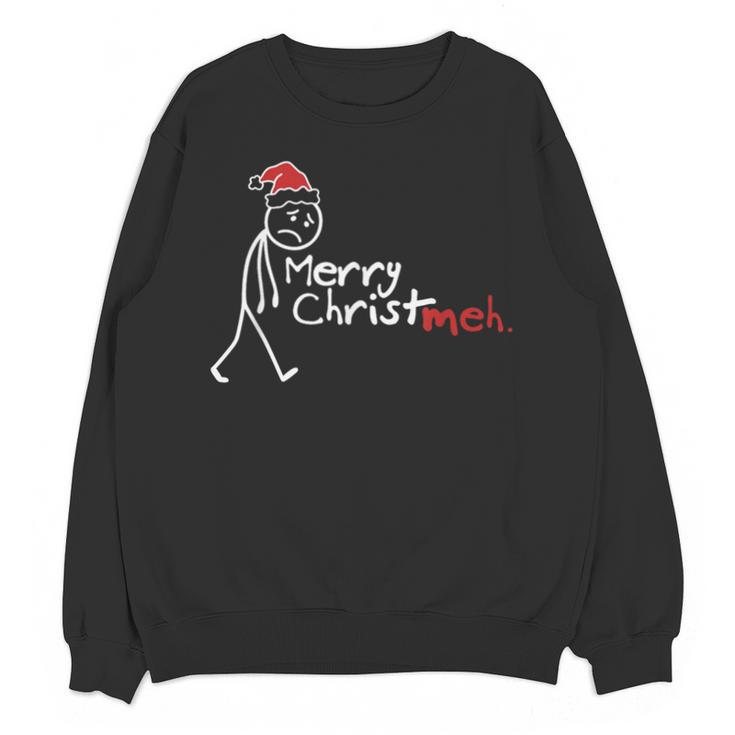 Merry Christ-Meh Christmas Introvert Unisex Sweatshirt