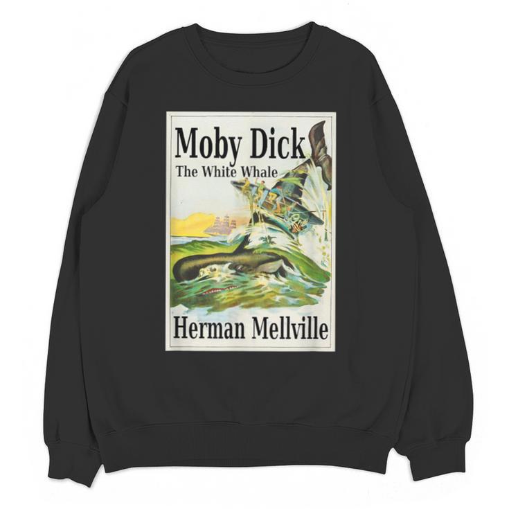 Moby Dick Book Cover Illustration Unisex Sweatshirt