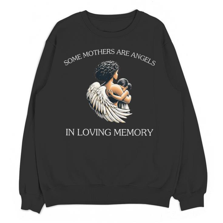 Mother's Day Remembrance African-American Mom Angel Memory Unisex Sweatshirt