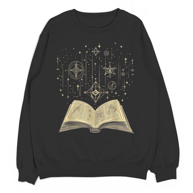 Mystic Astral Lunar Celestial Witch Spell Book Unisex Sweatshirt