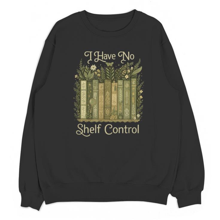 I Have No Shelf Control Vintage Botanical Books Graphic Unisex Sweatshirt