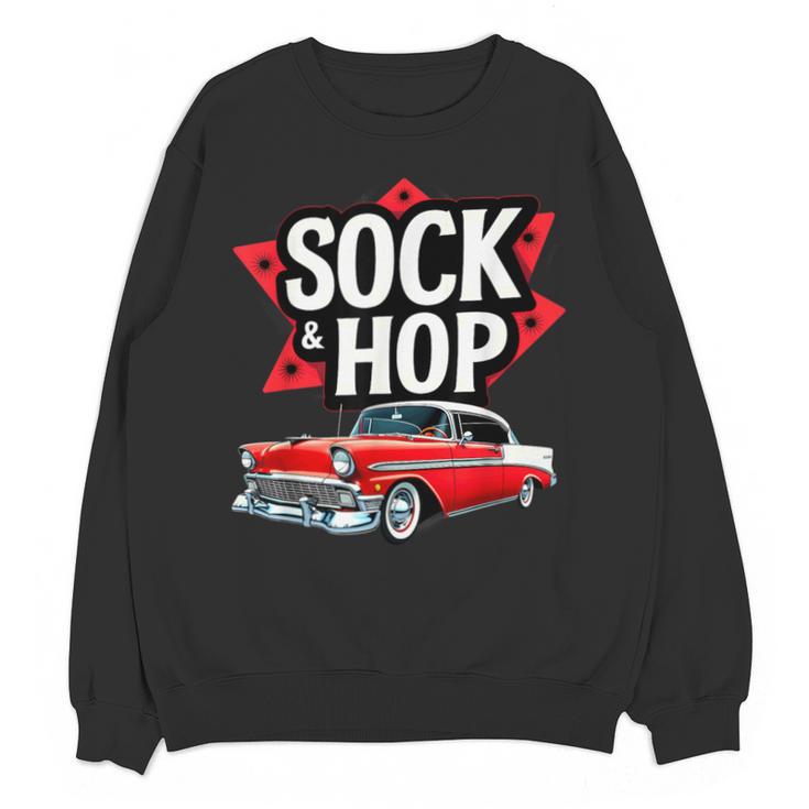 Nostalgia 1950s Sock Hop Dance Unisex Sweatshirt