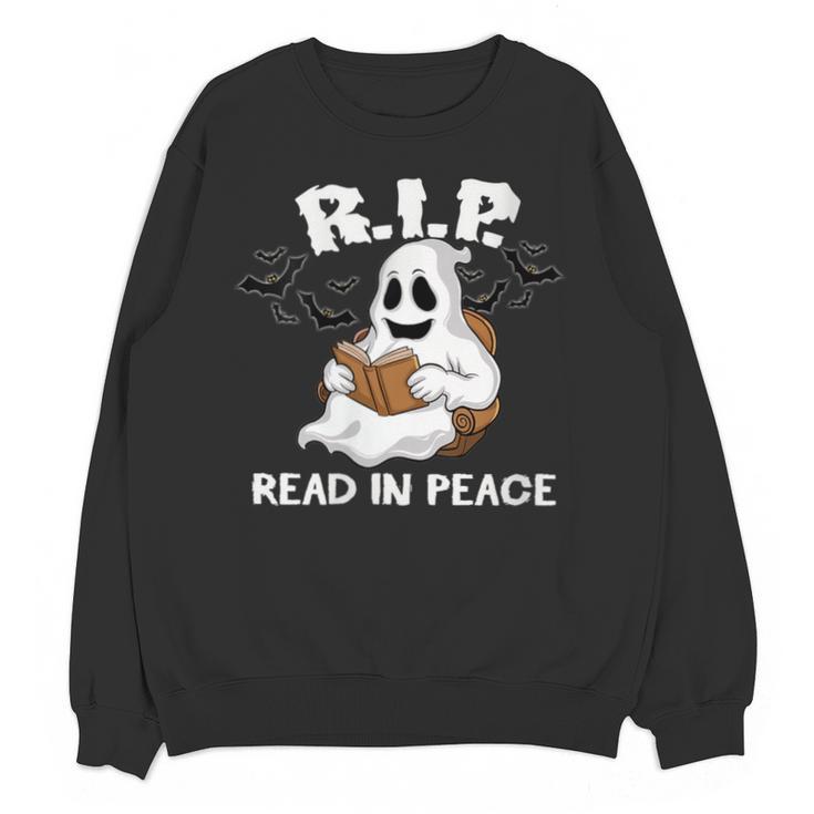 October Reading And Library Awareness Books And Boos Unisex Sweatshirt