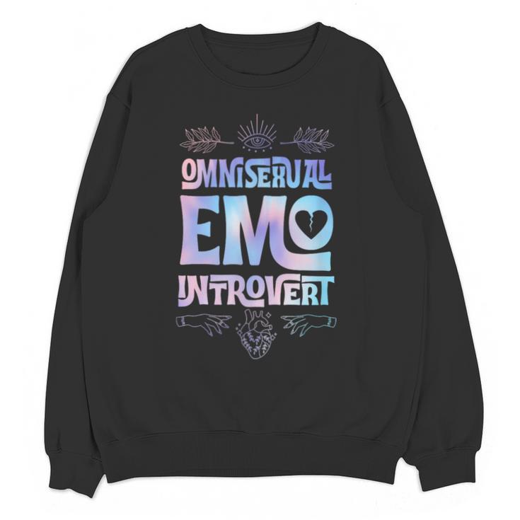 Omnisexual Emo Introvert Pride Trendy Mystic Teen Goth Style Unisex Sweatshirt