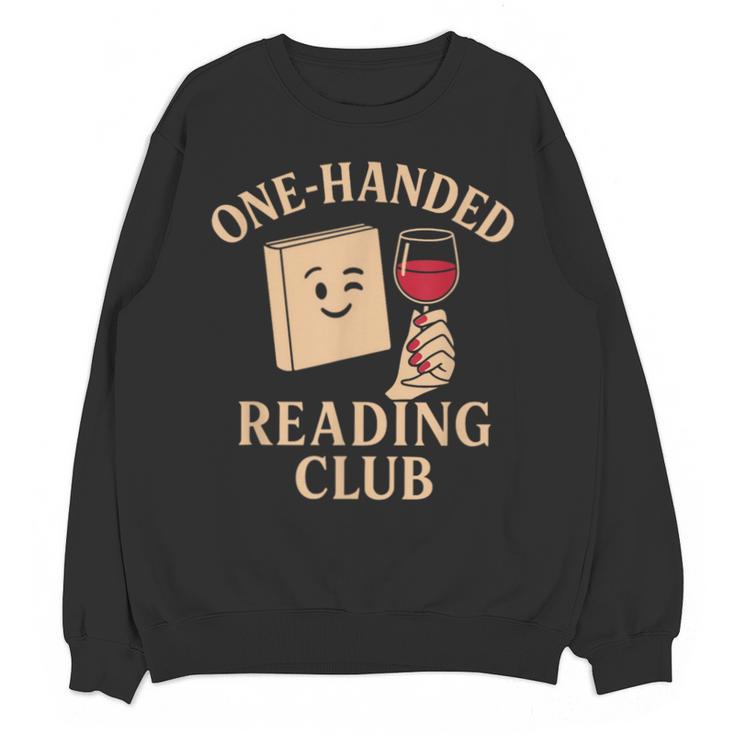 One-Handed Reading Club Smutty Book Lover Unisex Sweatshirt