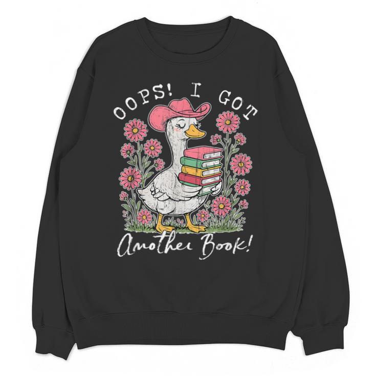 Oops I Got Another Book Goose Reading Humor Unisex Sweatshirt