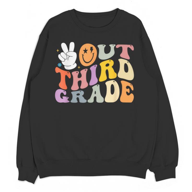 Peace Out Third 3rd Grade Graduation Graduate Class Of 2025 Unisex Sweatshirt