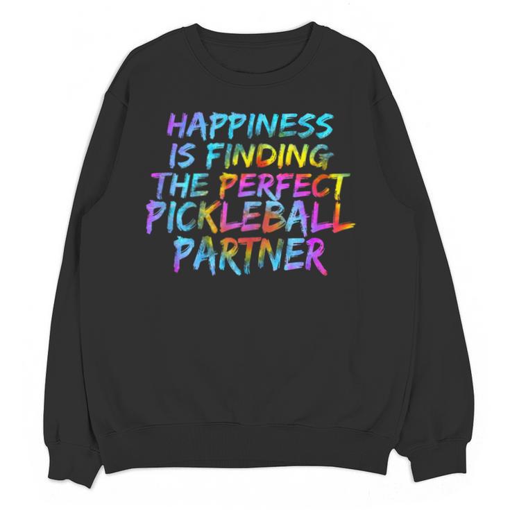Pickleball Saying Introvert Pickleball Game Partner Unisex Sweatshirt