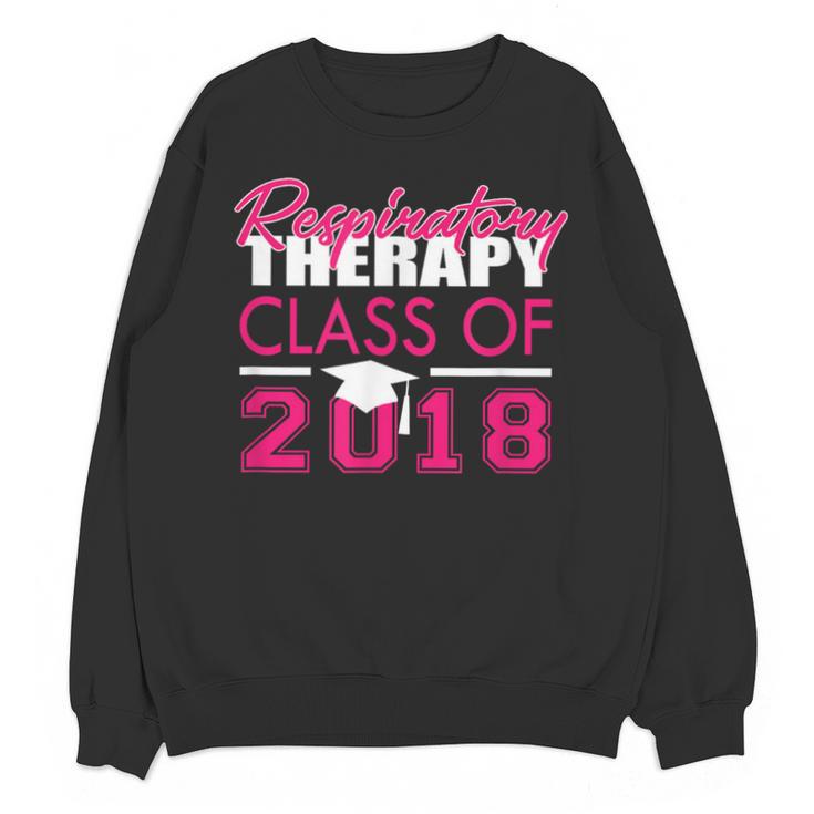 Pink Respiratory Therapist Class Of 2018 Graduation T Shirt Unisex Sweatshirt