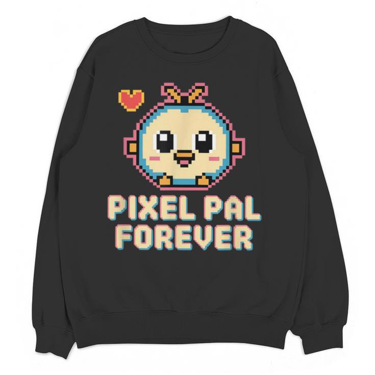 Pixel Art Pet Y2K Retro Vintage Digital Nostalgia Y2K Tech Unisex Sweatshirt