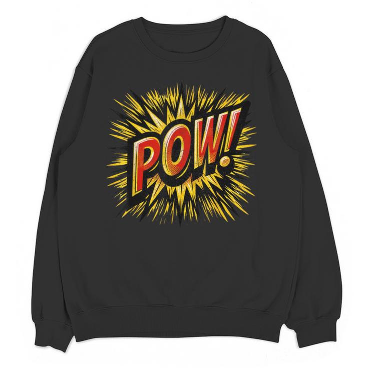 POW Comic Book Retro Artwork – Cartoon Collector Unisex Sweatshirt