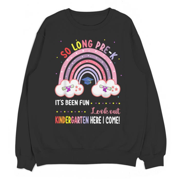 Pre k Graduation Class 2025 Graduate Pre-k Rainbow Girls Unisex Sweatshirt