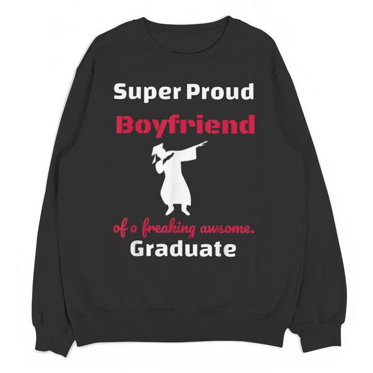 Proud Boyfriend Of 2018 Graduate Dabbing Graduation Unisex Sweatshirt