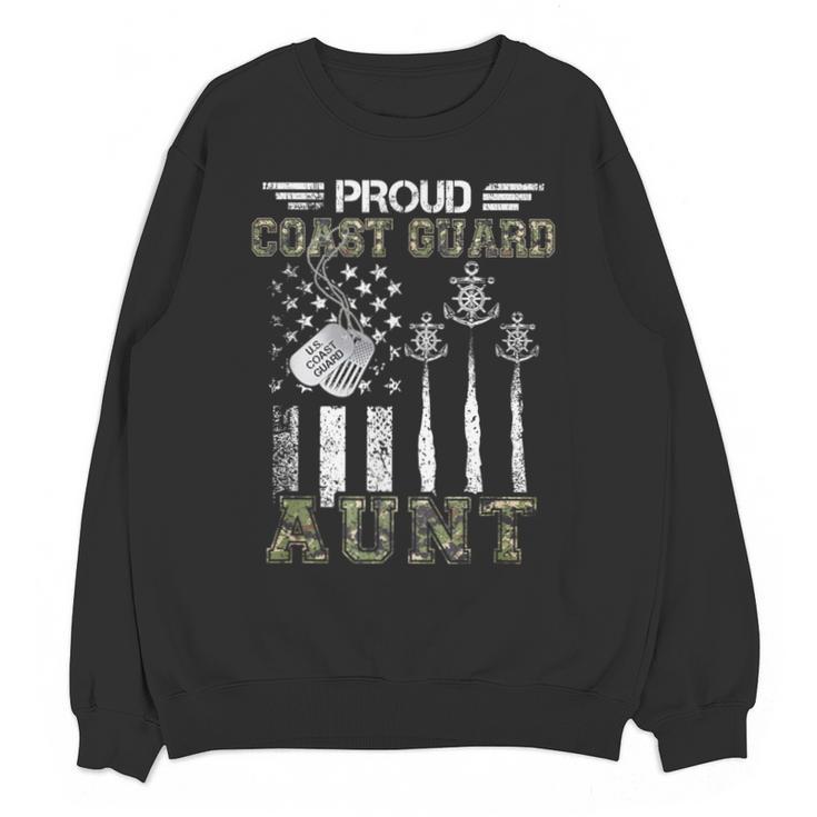 Proud Coast Guard Aunt US Coast Guard Graduation Aunt Unisex Sweatshirt