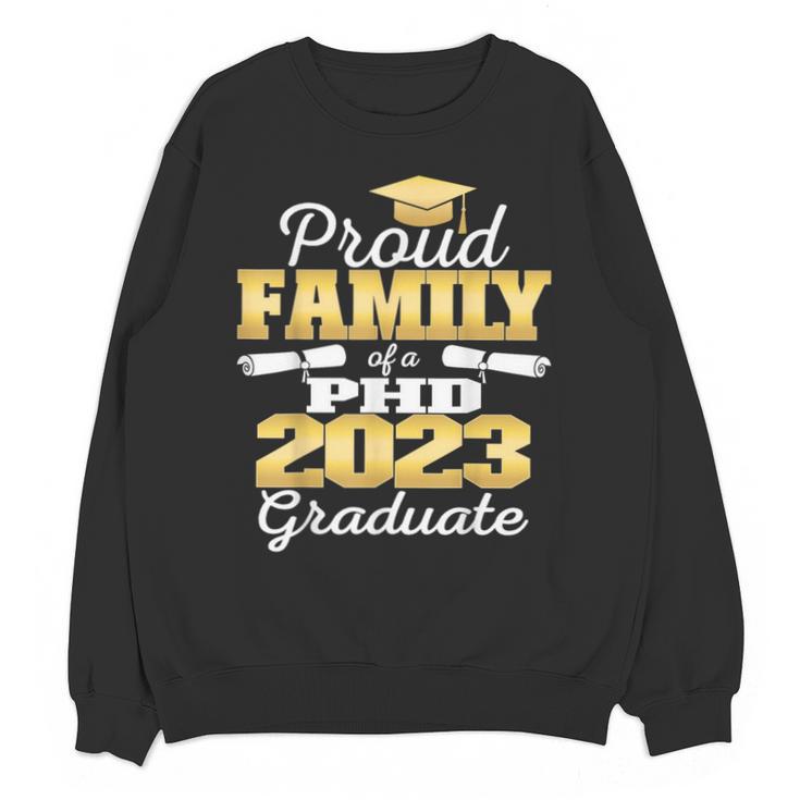 Proud Family Class Of 2023 PHD Graduate Doctorate Graduation Unisex Sweatshirt