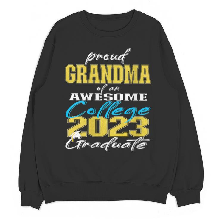 Proud Grandma Of 2023 College Graduate Family 23 Graduation Unisex Sweatshirt