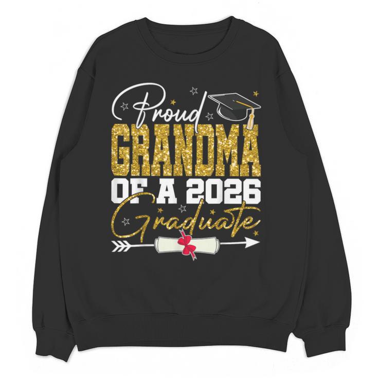 Proud Grandma Of Senior 2026 Graduate Family Graduation 2026 Unisex Sweatshirt