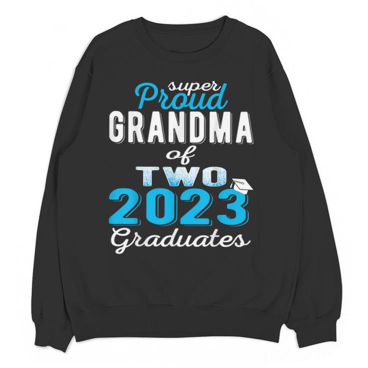 Proud Grandma Of Two 2023 Graduate Class 2023 Graduation Unisex Sweatshirt