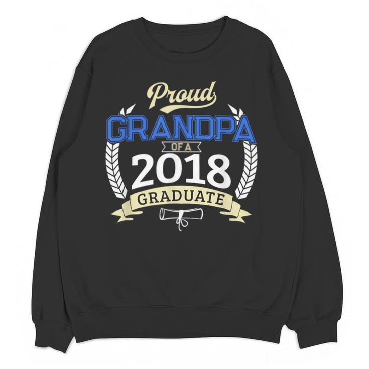 Proud Grandpa Of 2018 Senior Shirt Graduation Grad Unisex Sweatshirt