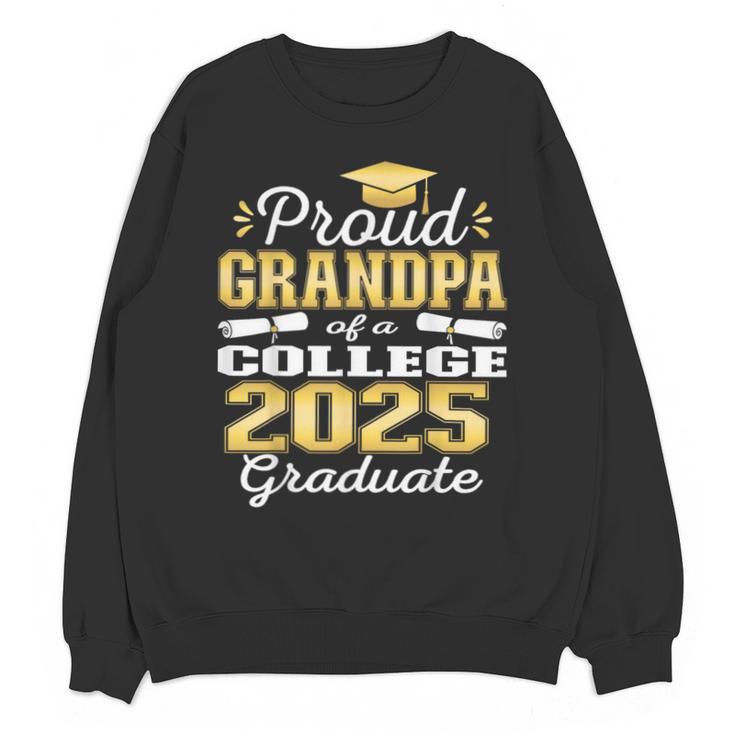 Proud Grandpa Of 2025 College Graduate Family 24 Graduation Unisex Sweatshirt