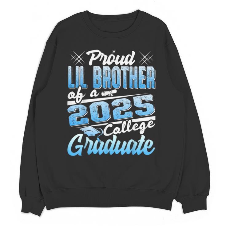 Proud Lil Brother Of 2025 Graduate College Shirt Graduation Unisex Sweatshirt