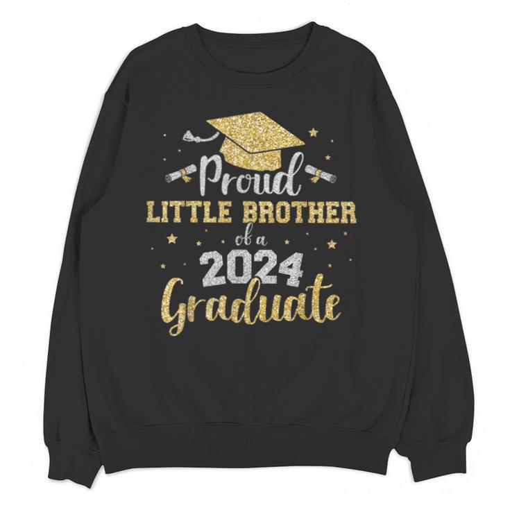 Proud Little Brother Class 2024 Graduate Senior Graduation Unisex Sweatshirt