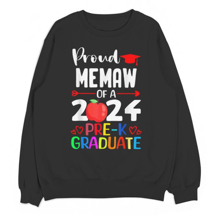 Proud MEMAW Of 2024 Pre-K Graduation Graduate Senior 2024 Unisex Sweatshirt